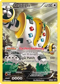 Regigigas Pokemon card from XY Black Star Promos