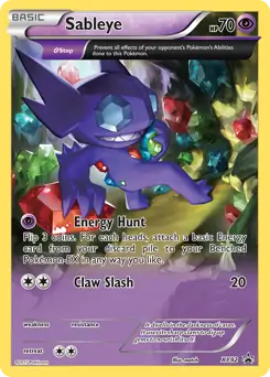 Sableye Pokemon card from XY Black Star Promos