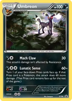 Umbreon Pokemon card from XY Black Star Promos