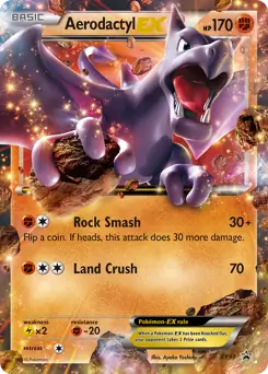 Aerodactyl EX Pokemon card from XY Black Star Promos