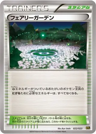 Fairy Garden Pokemon card from Xerneas-EX & Yveltal-EX Super Legend Set